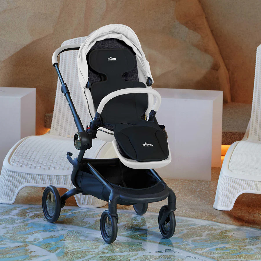 Mima Flo Baby Cooling Seat Liner with Fan – Lollipop Black