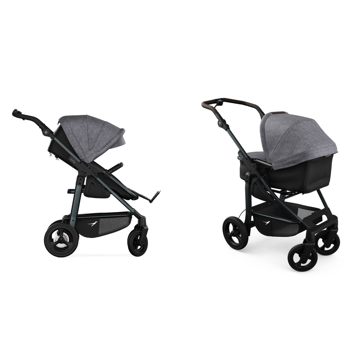 TFK Mono 4 - 2-in-1 with air-filled tyres Grey - Premium
