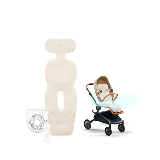 Mima Flo Baby Cooling Seat Liner with Fan – Donut Beige