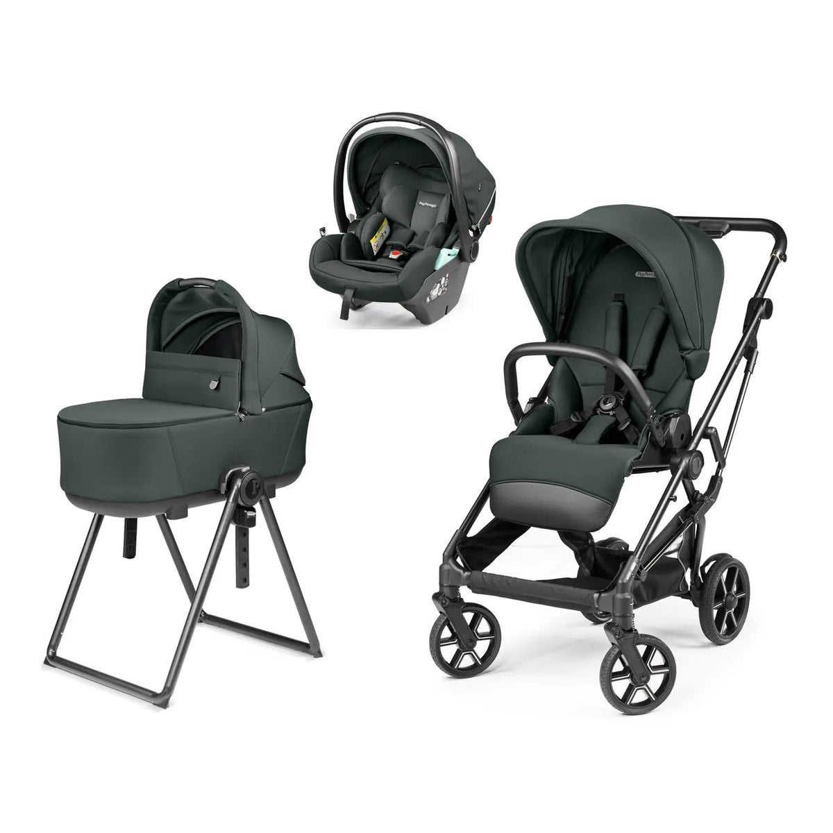 Peg Perego 3 in 1 Vivace + Culla Flex + Primo Viaggio Lounge METAL