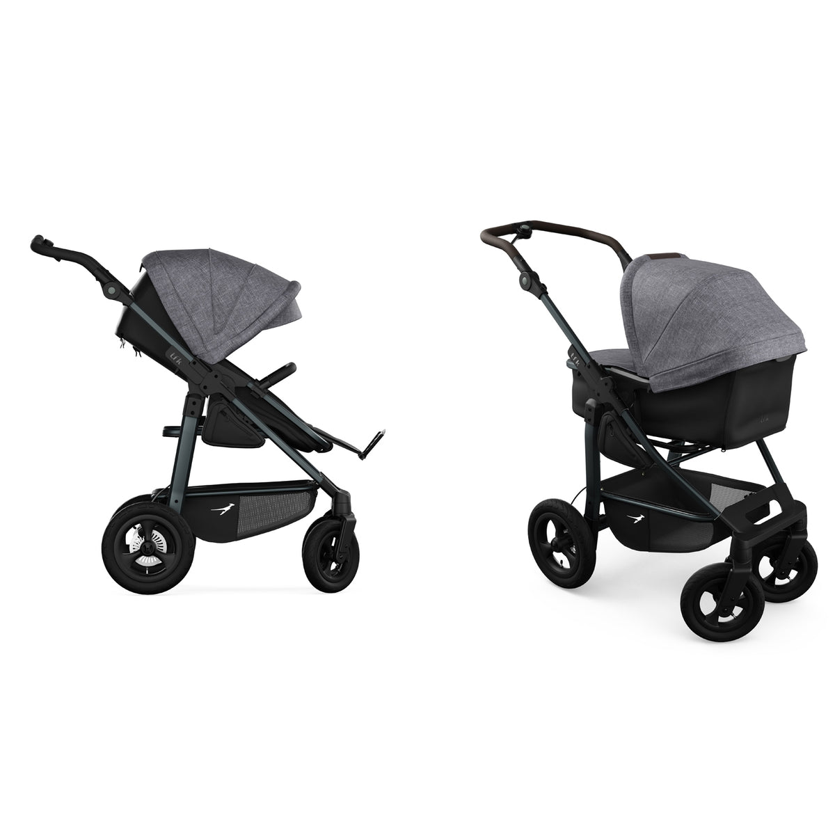 TFK Mono 4 - 2-in-1 with pneumatic tyres Grey - Premium 