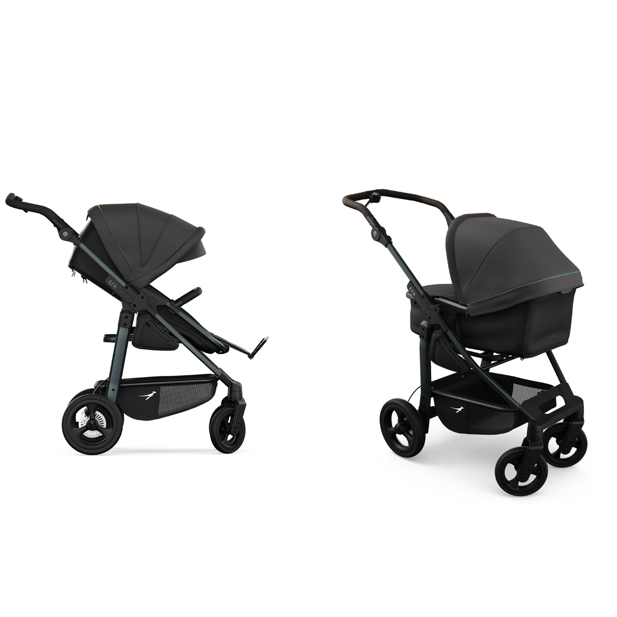 TFK Mono 4 - 2-in-1 with air-filled tyres Anthracite with red details