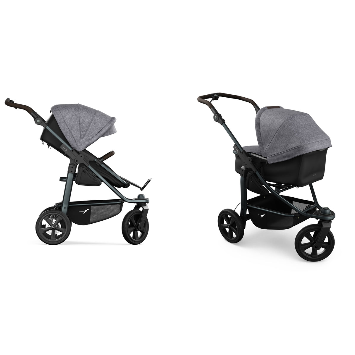 TFK Mono 3 - 2-in-1 with air-filled tyres Grey - Premium 